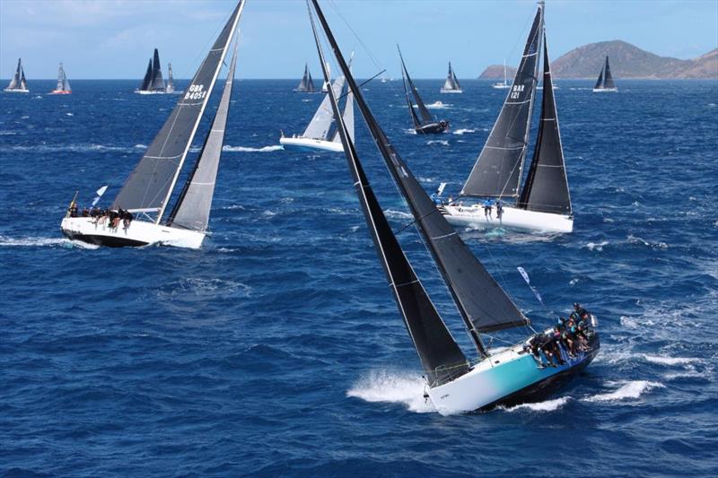 Olympia's Tigress, Liquid and Whistler - Antigua Sailing Week - photo © Paul Wyeth / pwpictures.com