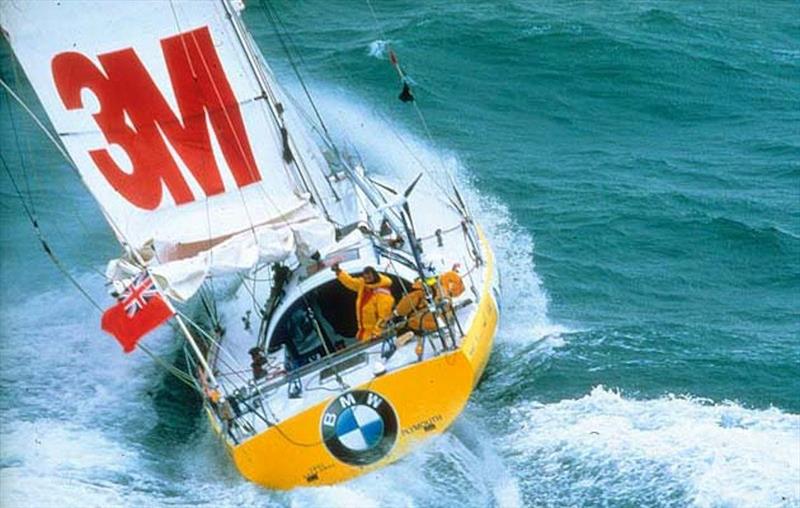 46. Aqua Quorum. 1996, Adrian Thompson: “Pete Goss sailing Aqua Quorum, an Open 50, in the 1996 Vendée Globe became the first to sail round the world with a canting keel photo copyright Global Solo Challenge taken at  and featuring the IRC class