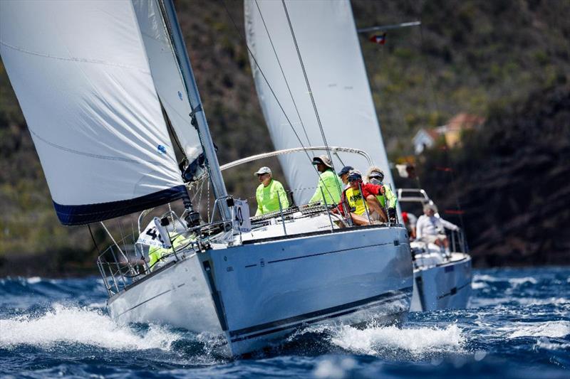 17-year-old Y2K sailor Jhempsey Parades is racing on CSA Bareboat 3, class leaders KHS&S Contractors ~ Girl on Axxess Marine Y2K Race Day at Antigua Sailing Week - photo © Paul Wyeth / www.pwpictures.com