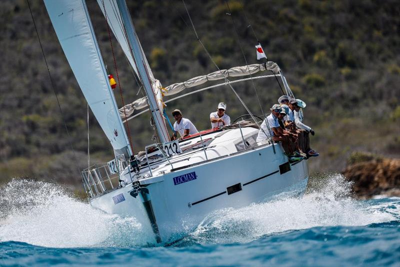 Joaquín Vázquez's team from Madrid Spain, racing Aproache Nevis at Antigua Sailing Week - photo © Paul Wyeth / www.pwpictures.com