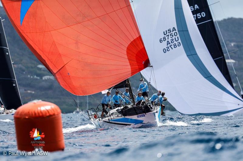The overall winner of Antigua Sailing Week 2022 was Peter Corr's invincible team racing the King 40 Blitz photo copyright Paul Wyeth / pwpictures.com taken at Antigua Yacht Club and featuring the IRC class