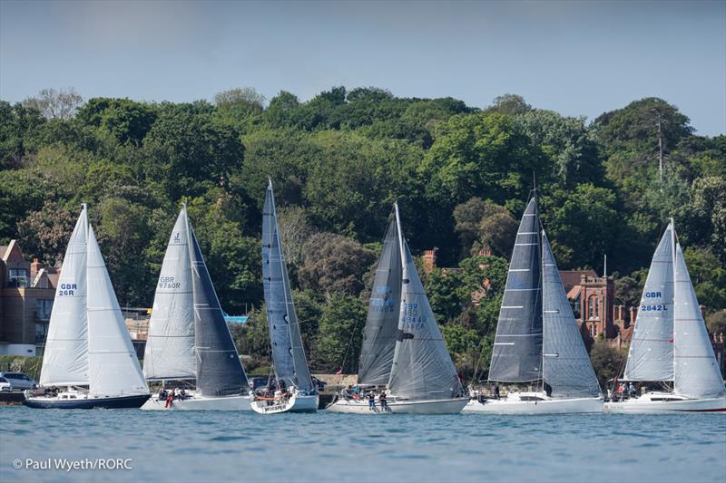 Fleet in the Western Solent during the RORC De Guingand Bowl - photo © Paul Wyeth / RORC