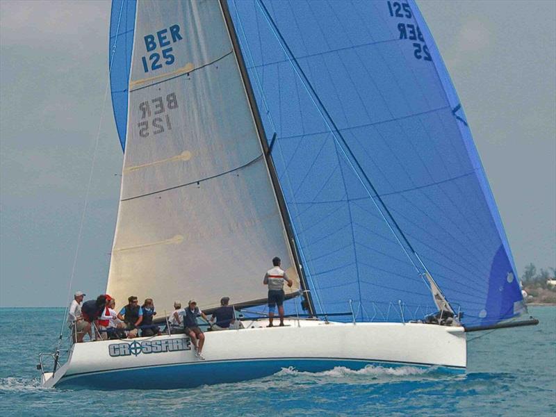 Crossfire photo copyright Bermuda Sun taken at Royal Bermuda Yacht Club and featuring the IRC class