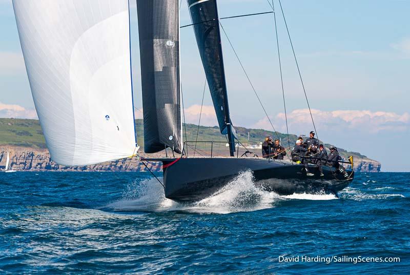 Niklas Zennström's brand new Swedish CF-520 Rán 8 was second overall and took line honours in the RORC Myth of Malham 2022 photo copyright David Harding / www.sailingscenes.com taken at Royal Ocean Racing Club and featuring the IRC class