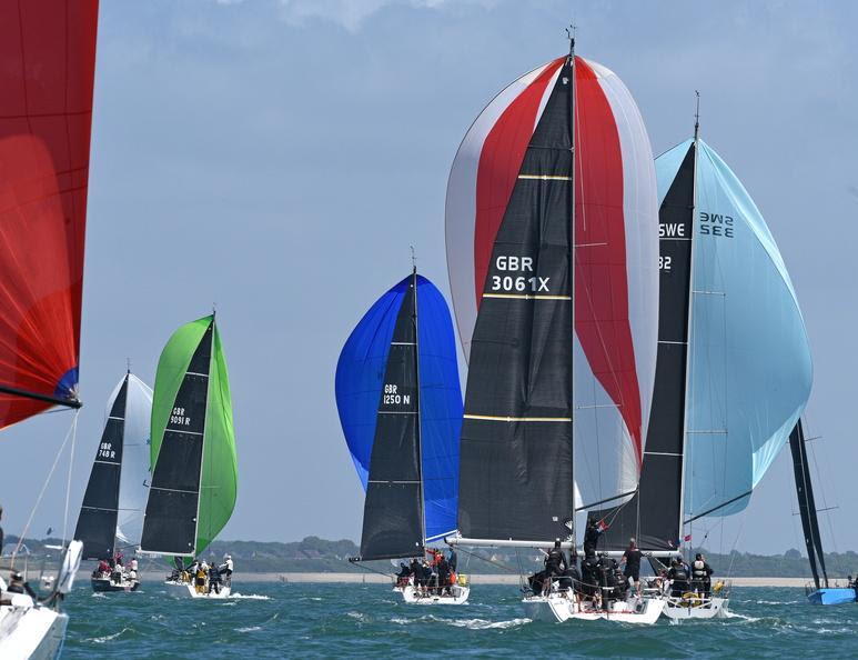 Cracking conditions on the Solent - day 1 of RORC's IRC National Championship photo copyright Rick Tomlinson / www.rick-tomlinson.com taken at Royal Ocean Racing Club and featuring the IRC class