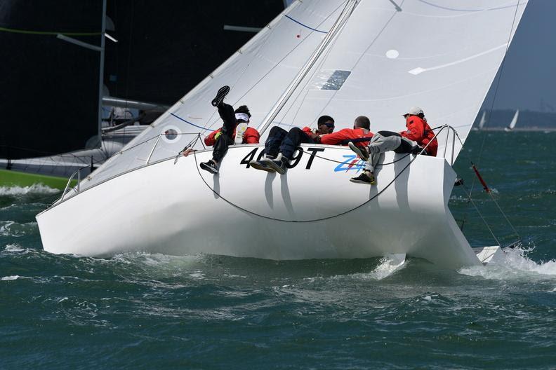 A third place in the first race for Kevin Downer's modified Fun 23 Ziggy in IRC Three - day 1 of RORC's IRC National Championship photo copyright Rick Tomlinson / www.rick-tomlinson.com taken at Royal Ocean Racing Club and featuring the IRC class