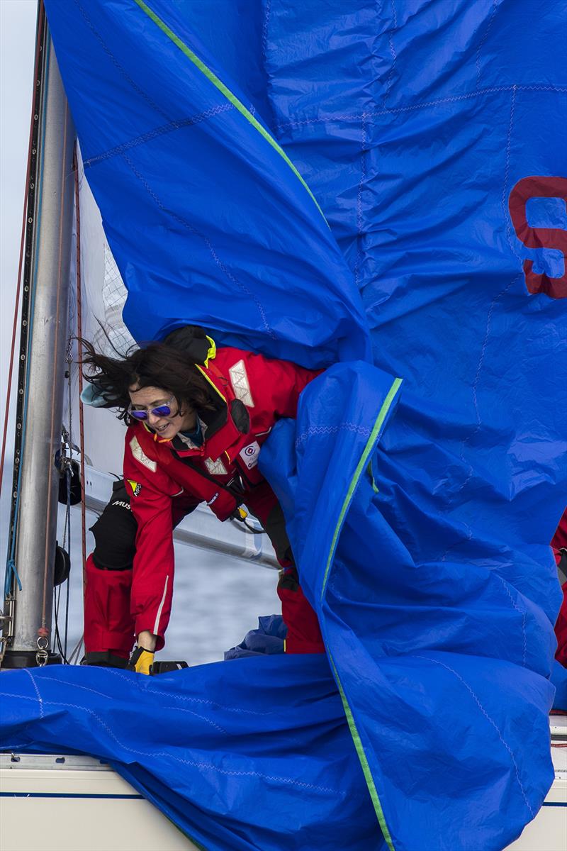 Dicing with the kite on Jungle Juice - 2022 Australian Women's Keelboat Regatta photo copyright Andrea Francolini taken at Royal Melbourne Yacht Squadron and featuring the IRC class