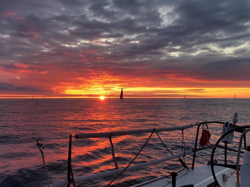 The fleet will encounter light winds and blustery breezes during the race; we'll bring you reports through social media and website news posts.  - photo © Denise Bienvue on Apollo 