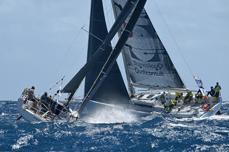 Richard Palmer's JPK 1010 Jangada and Jacques Pelletier's Milon 41 L'Ange De Milon - RORC Morgan Cup Race photo copyright Rick Tomlinson taken at Royal Ocean Racing Club and featuring the IRC class