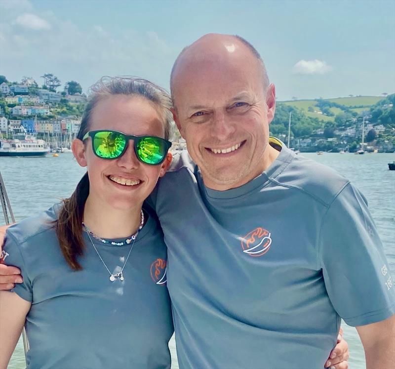 Jim & Ellie Driver celebrate in Dartmouth - 2022 RORC Morgan Cup Race - photo © Chilli Pepper Racing