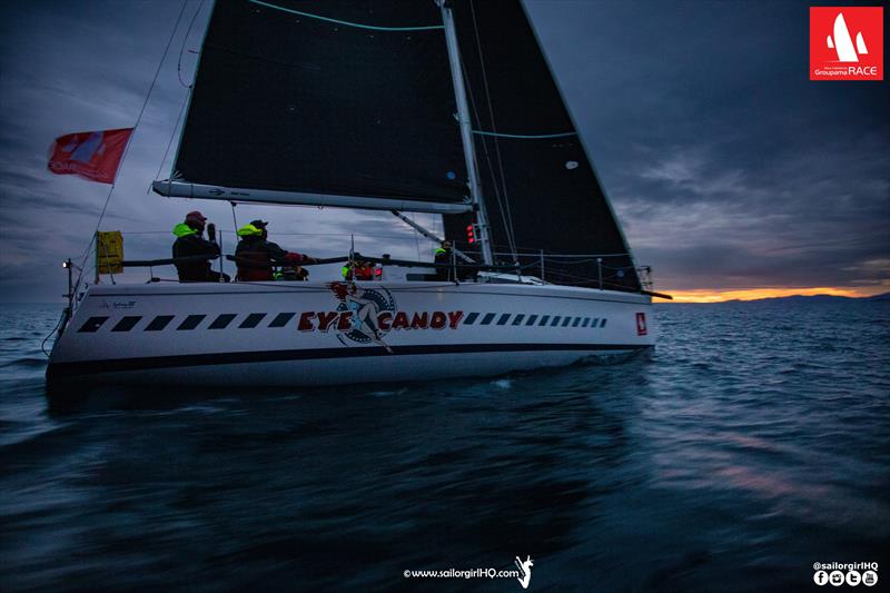Eye Candy approaches the finish - 2022 New Caledonia Groupama Race, Day 6 - photo © Nic Douglass @sailorgirlHQ