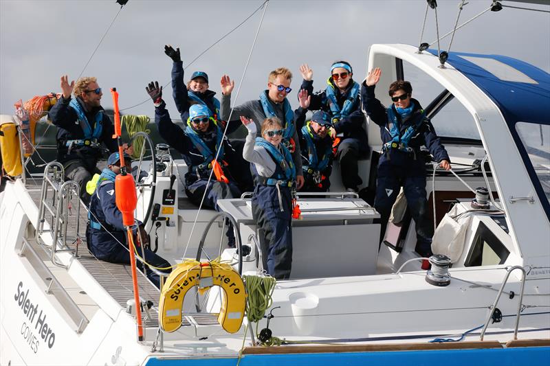 Dame Ellen MacArthur racing on Solent Hero in the Round the Island Race 2022 - photo © Paul Wyeth / www.pwpictures.com