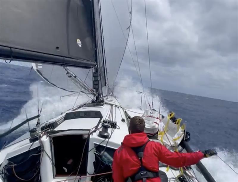 Desperado finished second in division and first in Class 18 - 2022 Newport Bermuda Race photo copyright Warrior Won team, NEKA Sailing taken at Royal Bermuda Yacht Club and featuring the IRC class