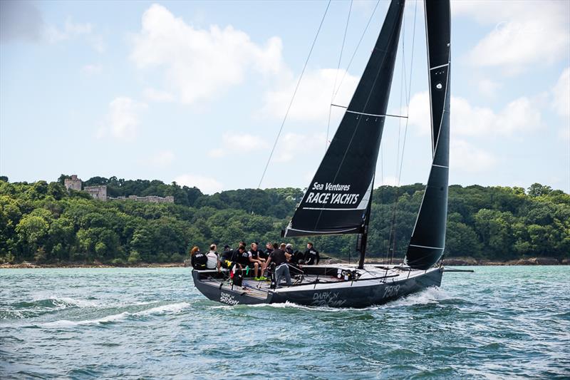 Sailing up the Eastern end of the Solent during the Round the Island Race 2022 photo copyright Sam Kurtul / www.worldofthelens.co.uk taken at Island Sailing Club, Cowes and featuring the IRC class