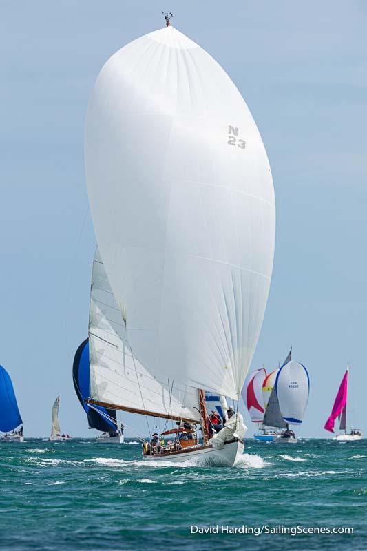 Bojar, N23, Anker and Jensen 10 Metre, during the during the Round the Island Race 2022 photo copyright David Harding / www.sailingscenes.com taken at Island Sailing Club, Cowes and featuring the IRC class