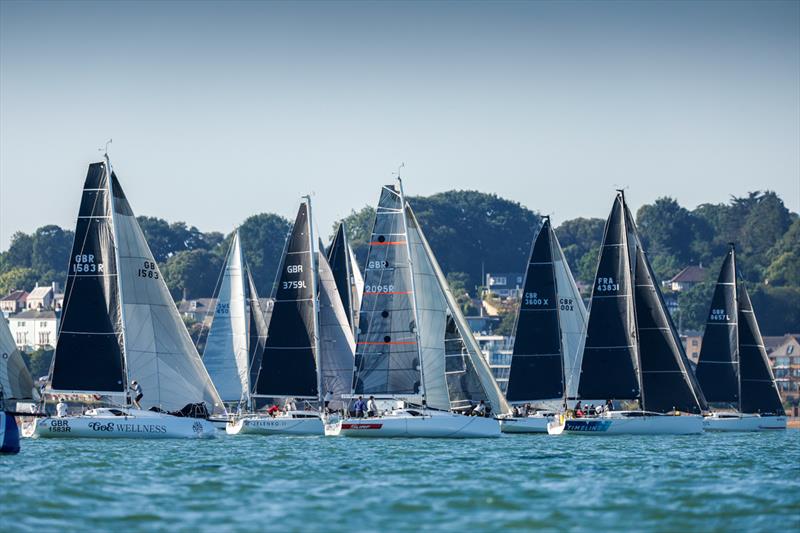 Start of the 2022 Cowes Dinard St Malo Race photo copyright Paul Wyeth / RORC taken at Royal Ocean Racing Club and featuring the IRC class