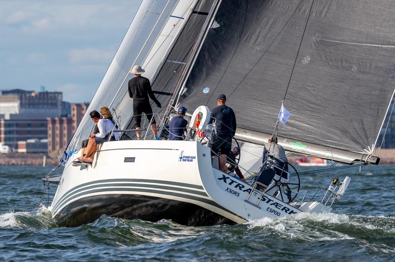 Arto Linnervuo raced his Xp 44 Xtra Stærk with an all-Finnish crew and received a very special welcome back on the dock in Helsinki as the first Finnish boat to complete the new Roschier Baltic Sea Race - photo © Pepe Korteniemi / www.pepekorteniemi.fi