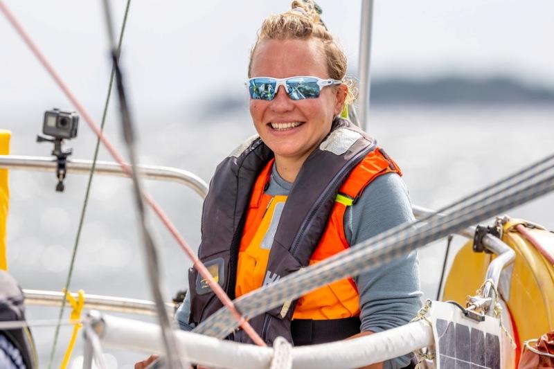 “I am speechless, just so happy - we never thought we could win this race,` Silver Moon II Skipper Salla Kaven (Helsinki, Finland) photo copyright Pepe Korteniemi / www.pepekorteniemi.fi taken at Royal Ocean Racing Club and featuring the IRC class