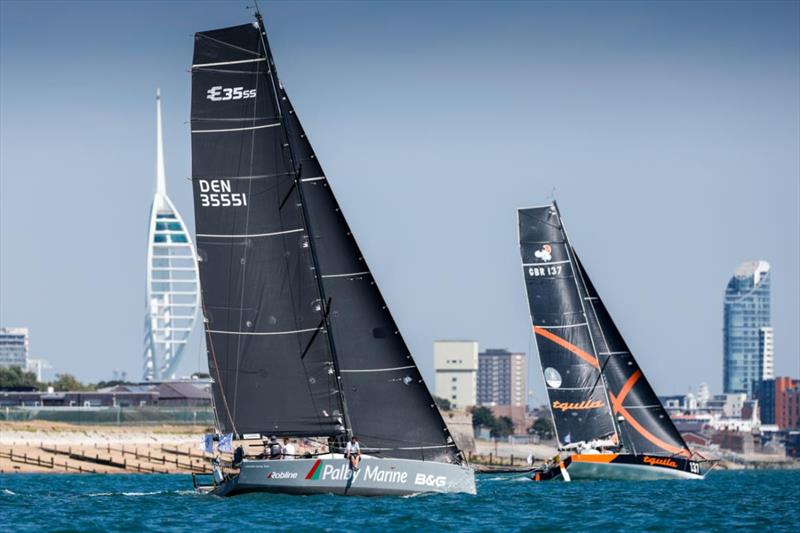 Michael Møllmann's Elliott 35 Palby Marine with an all-Danish crew in the Sevenstar Round Britain & Ireland Race photo copyright Paul Wyeth / www.pwpictures.com taken at Royal Ocean Racing Club and featuring the IRC class