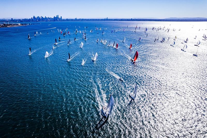 Festival of Sails Passage Race photo copyright Salty Dingo taken at Royal Geelong Yacht Club and featuring the IRC class