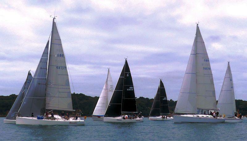 Cruiser start - Carey Olsen Jersey Regatta 2021 photo copyright Bill Harris taken at Royal Channel Islands Yacht Club and featuring the IRC class