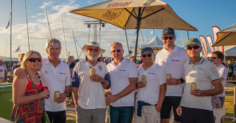 Hells Bells - Karen and Geoff Dews on left, Matt second from right, Peter at end - Airlie Beach Race Week - photo © VAMPP Photography