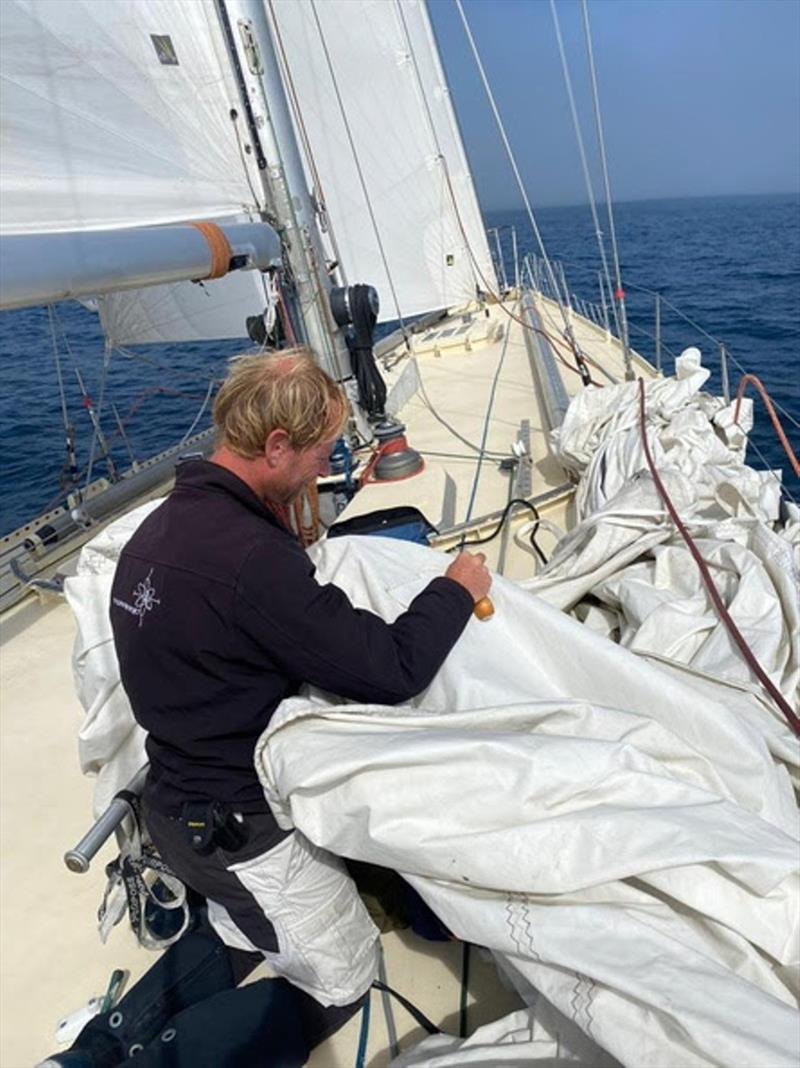 Life on board Marie Tabarly's 73ft Pen Duick VI - 2022 Sevenstar Round Britain & Ireland Race, Day 9 - photo © Pen Duick VI