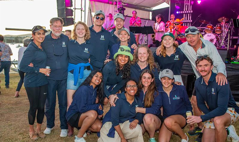 The Helsal 3 crew is here en masse - I counted 24 on the rail on Sunday - Airlie Beach Race Week photo copyright VAMPP Photography taken at Whitsunday Sailing Club and featuring the IRC class