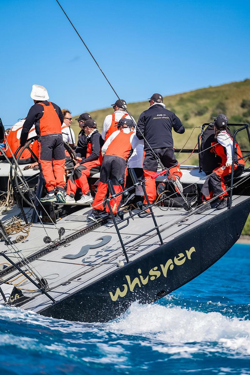 David Griffith at the helm of Whisper - Hamilton Island Race Week photo copyright Salty Dingo taken at Hamilton Island Yacht Club and featuring the IRC class