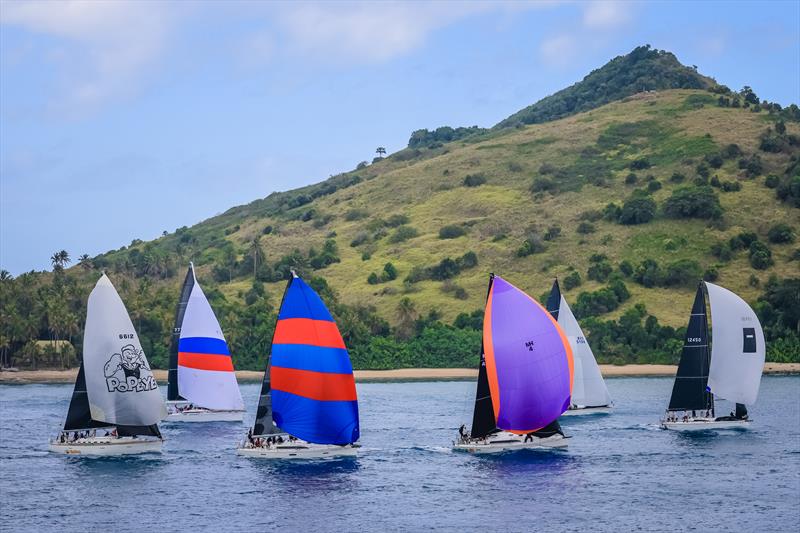 Division 2 spinnaker start on day 2 of the Australian Yachting Championships at Hamilton Island Race Week - photo © Salty Dingo