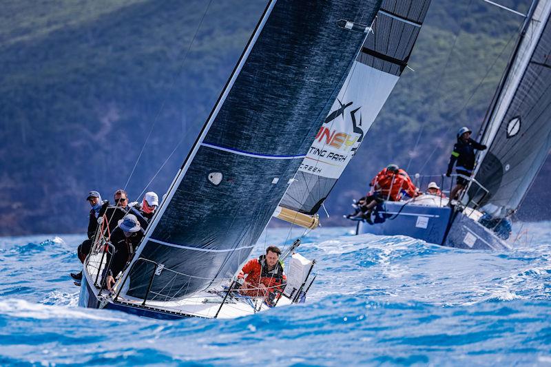 Farr N Away chases Get It On on day 5 at 2022 Hamilton Island Race Week - photo © Salty Dingo