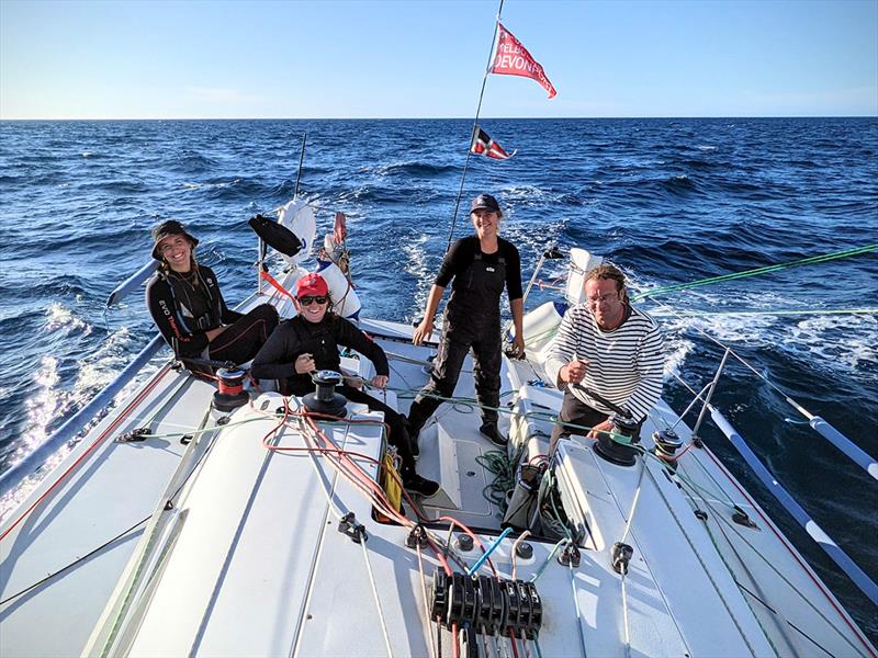 Clare Olding at the helm of Vergito in the Melbourne toDevonport race photo copyright Paulina Hryniewiecka taken at Ocean Racing Club of Victoria and featuring the IRC class