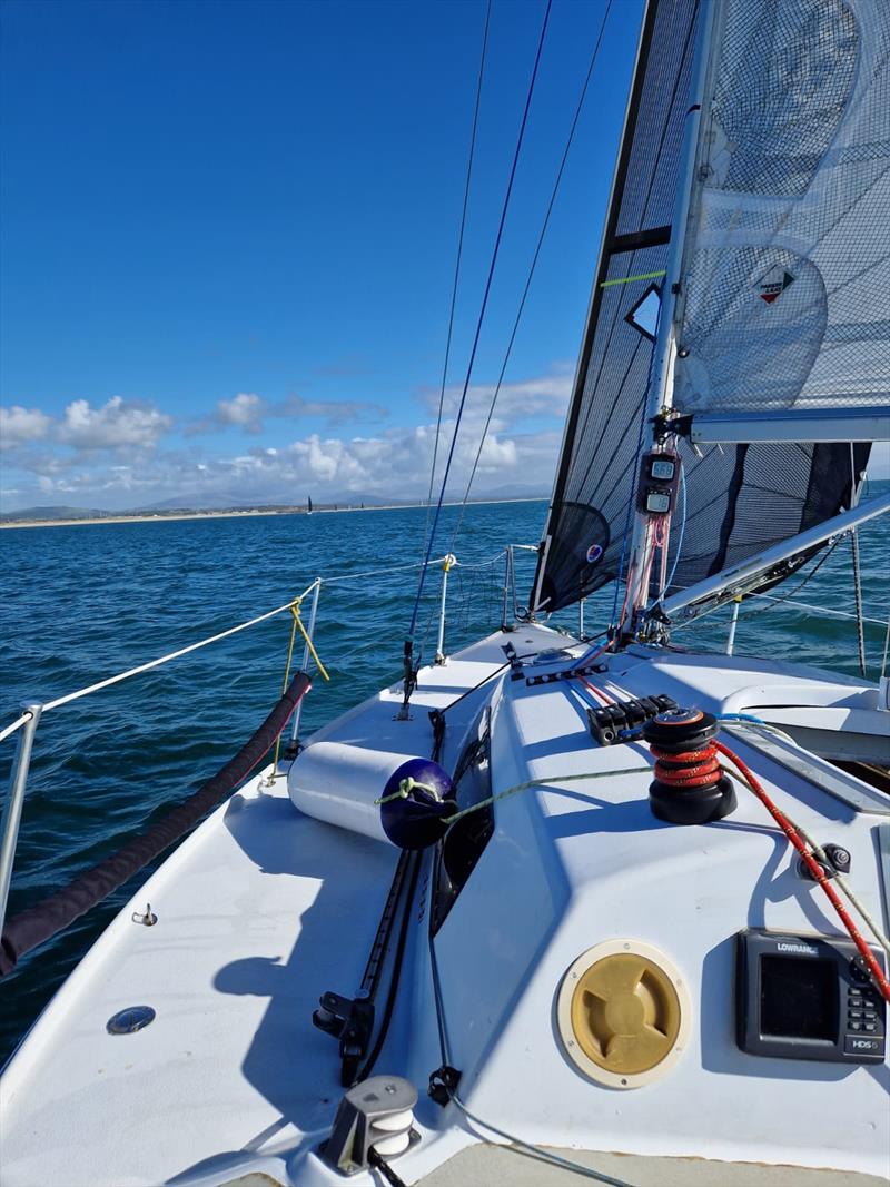 Pwllheli Autumn Challenge Series: Single handed sailing views from HoneyBee photo copyright Will Partington taken at Pwllheli Sailing Club and featuring the IRC class