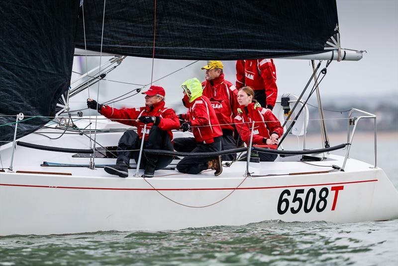 Banter - 2022 Hamble Winter Series week 1 photo copyright Paul Wyeth / www.pwpictures.com taken at Hamble River Sailing Club and featuring the IRC class