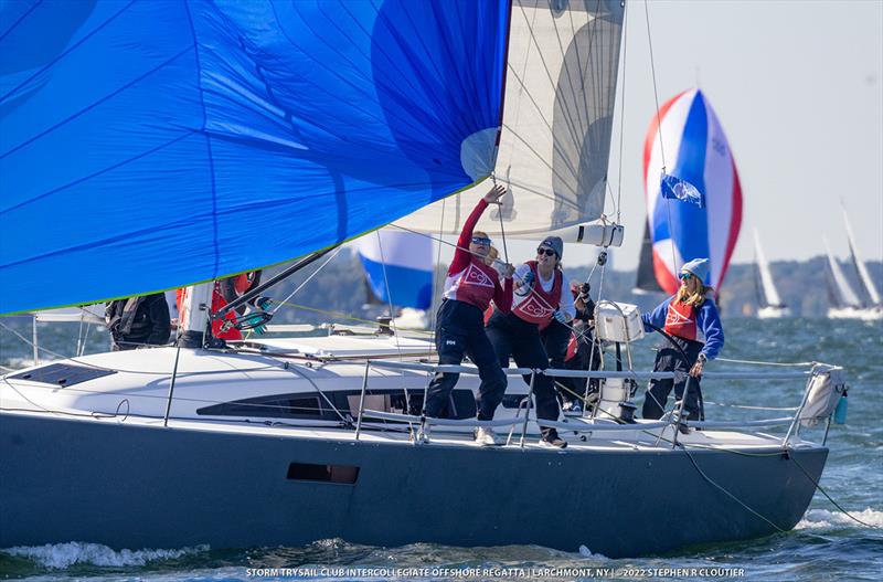 College of Charleston Women onboard J112e Reviver - Intercollegiate Offshore Regatta 2022 photo copyright Steve Cloutier taken at Storm Trysail Club and featuring the IRC class
