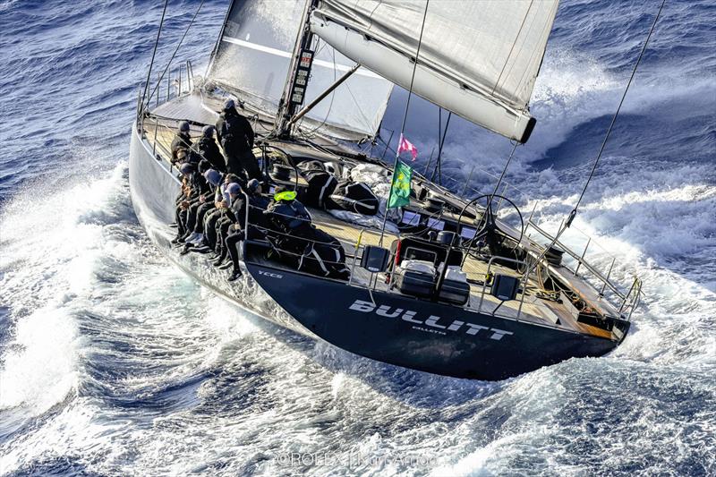 Bullitt during the Rolex Middle Sea Race 2022 photo copyright Kurt Arrigo / Rolex taken at Royal Malta Yacht Club and featuring the IRC class