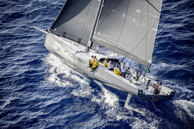 Eric de Turckheim's French NMYD 54 Teasing Machine wins the 2022 Rolex Middle Sea Race Trophy - photo © Kurt Arrigo / Rolex