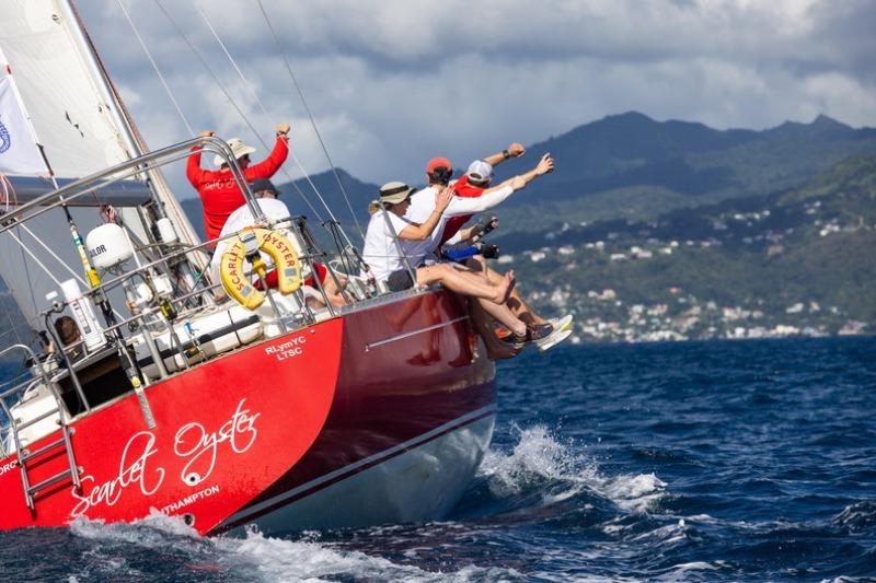 Ross Applebey's Oyster 48 Scarlet Oyster will return to the RORC Transatlantic Race after a very close battle for the overall win against the final victor, the 100ft Comanche, in the 2022 edition of the race photo copyright Arthur Daniel / RORC taken at Royal Ocean Racing Club and featuring the IRC class