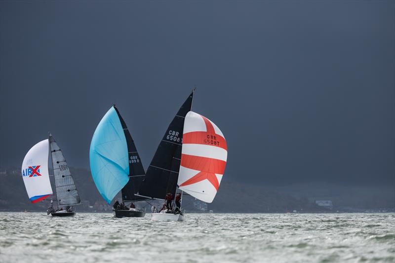 Banter during 2022 Hamble Winter Series week 5 photo copyright Paul Wyeth / CWL taken at Hamble River Sailing Club and featuring the IRC class