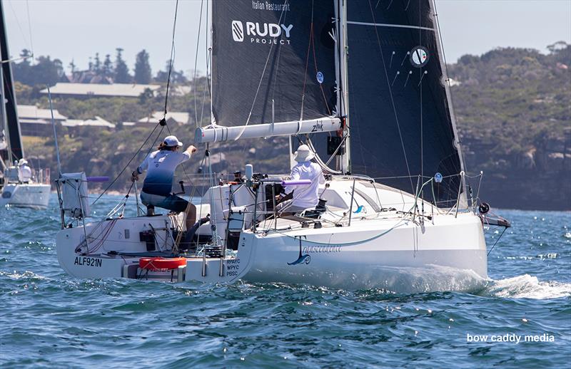 Spotting breeze ahead on Transcendence photo copyright Bow Caddy Media taken at Cruising Yacht Club of Australia and featuring the IRC class
