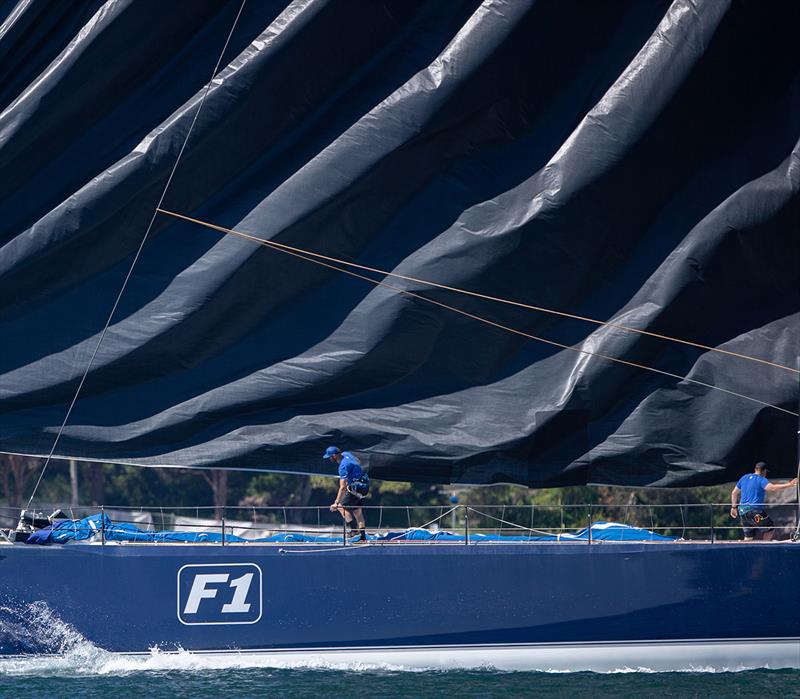 Black Jack furls for the tack photo copyright Bow Caddy Media taken at Cruising Yacht Club of Australia and featuring the IRC class