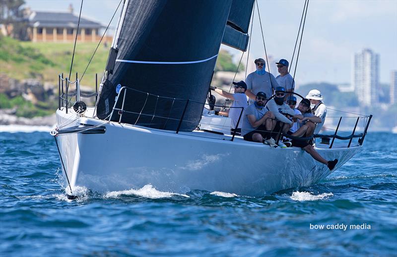 Gweilo passes South Head photo copyright Bow Caddy Media taken at Cruising Yacht Club of Australia and featuring the IRC class