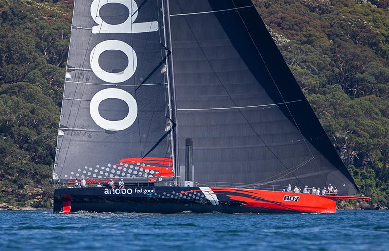 andoo Comanche opts for the western shore photo copyright Bow Caddy Media taken at Cruising Yacht Club of Australia and featuring the IRC class