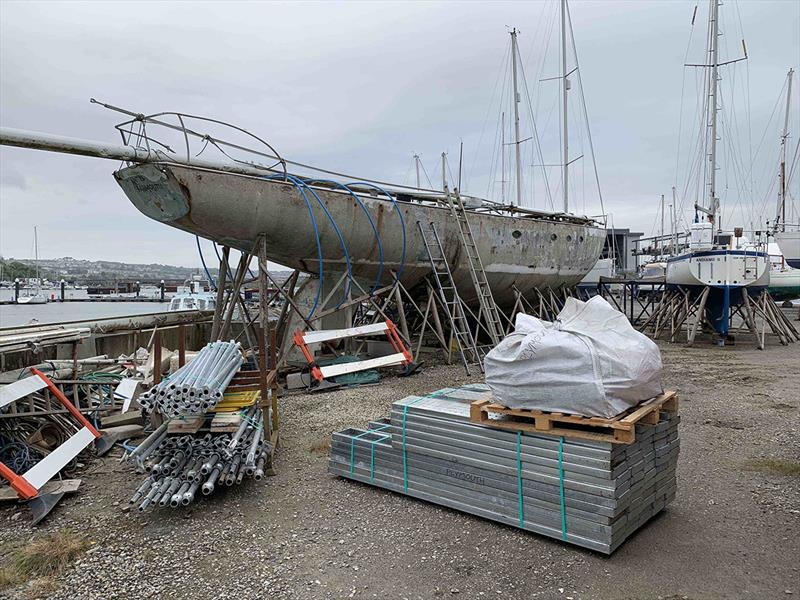 Francis Drake work under way - photo © Zella Compton