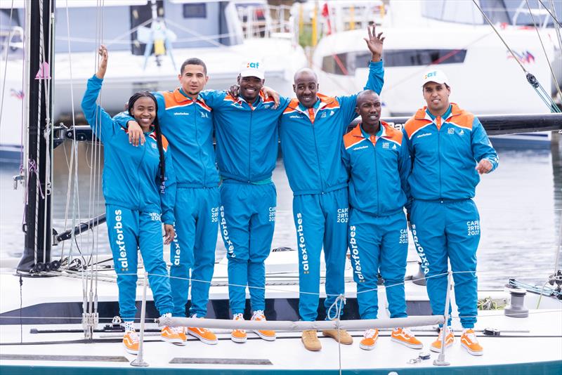Alexforbes ArchAngel cew (left to right): Azile Arosi, Justin Peters, Sibusiso Sizatu, Tshepo Mohale, Thando Mntambo and Daniel Agulhas photo copyright Nelis Engelbrecht taken at Royal Cape Yacht Club and featuring the IRC class
