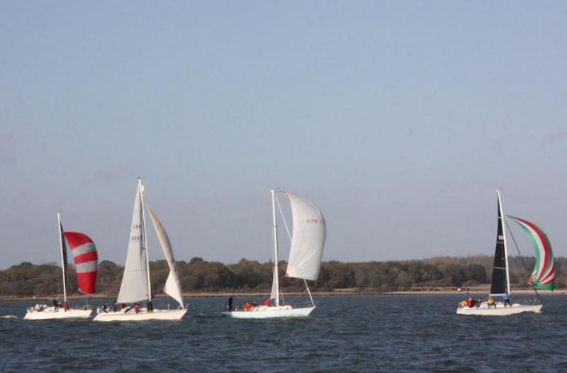 Class Two boats arriving at the last mark - Lymington Town SC Solent Circuit 2022 photo copyright Nick Hopwood taken at Lymington Town Sailing Club and featuring the IRC class