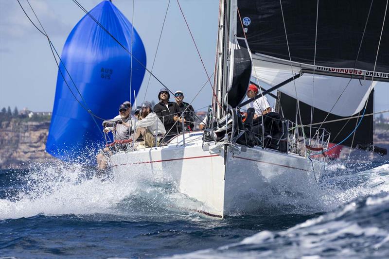 Nine Dragons in surfing mode - 2022 Nautilus Marine Insurance Sydney Short Ocean Racing Championship photo copyright Andrea Francolini taken at Middle Harbour Yacht Club and featuring the IRC class