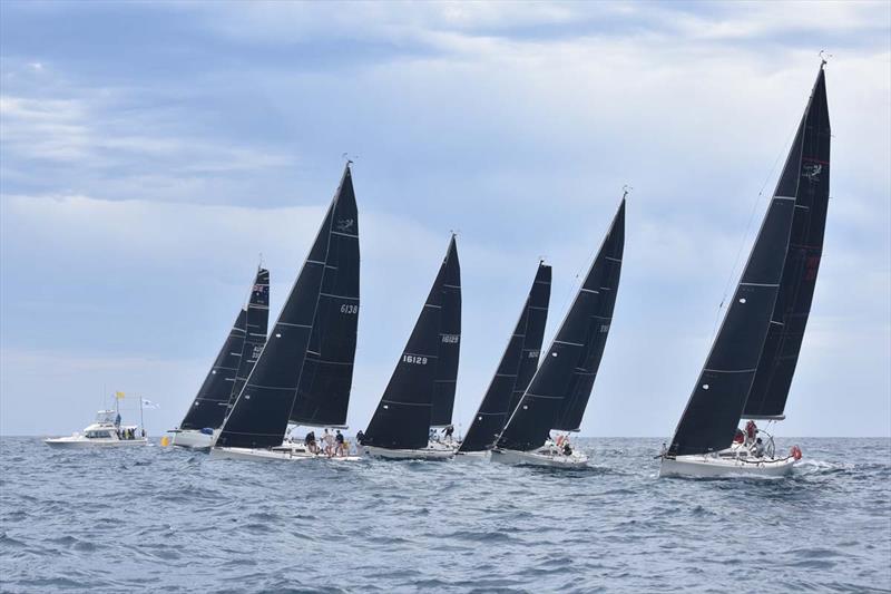 Division 2 boats get off the start - 2022 Nautilus Marine Insurance Sydney Short Ocean Racing Championship photo copyright David Staley taken at Middle Harbour Yacht Club and featuring the IRC class