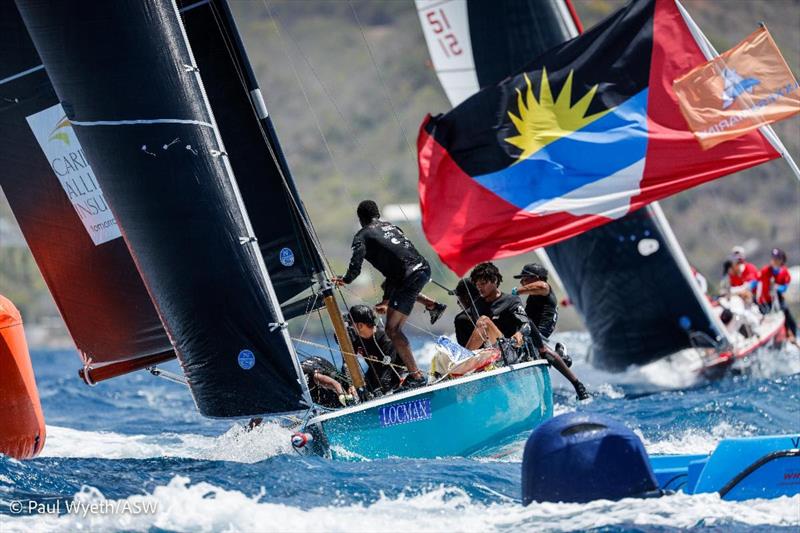 Action on Cork 1720 NSA Spirit in 2022 - photo © Paul Wyeth / Antigua Sailing Week