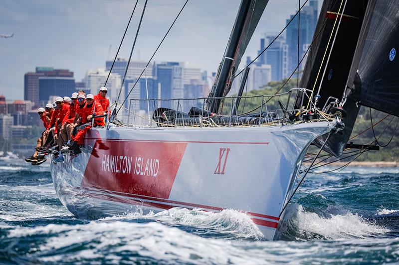 Hamilton Island Wild Oats on Sydney Harbour SOLAS Big Boat Challenge - photo © Salty Dingo